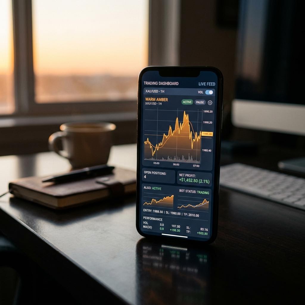 Pannello di trading Directa Trading su smartphone